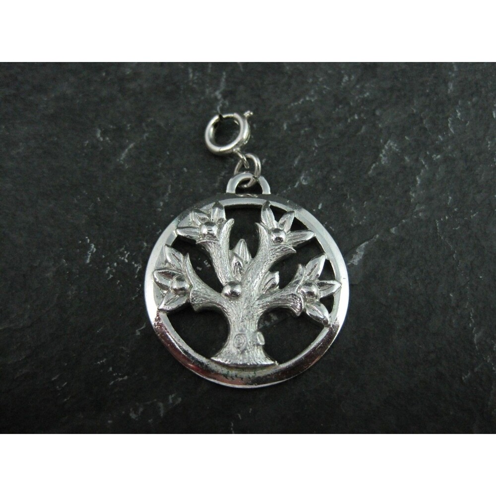 Vintage Monet Silver Tree of Life Charm